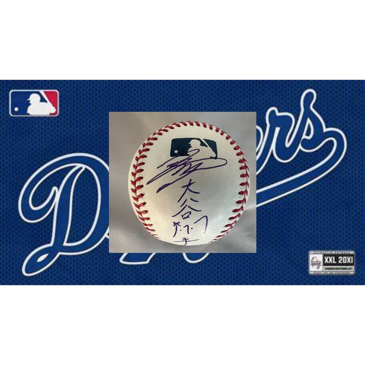 Los Angeles Dodgers Shohei Ohtani official MLB Rawlings Baseball signed Japanese & English with proof