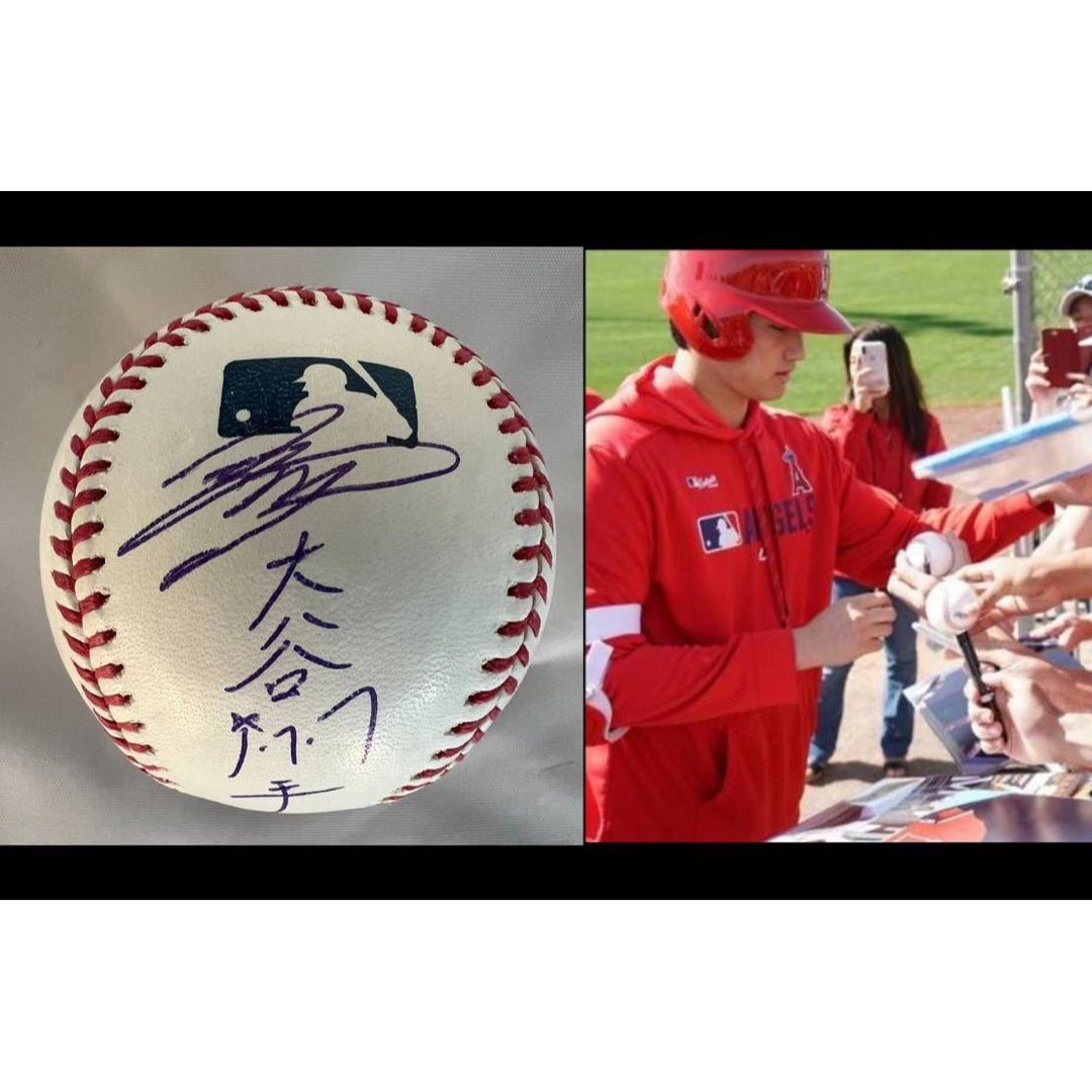 Los Angeles Dodgers Shohei Ohtani official MLB Rawlings Baseball signed Japanese & English with proof