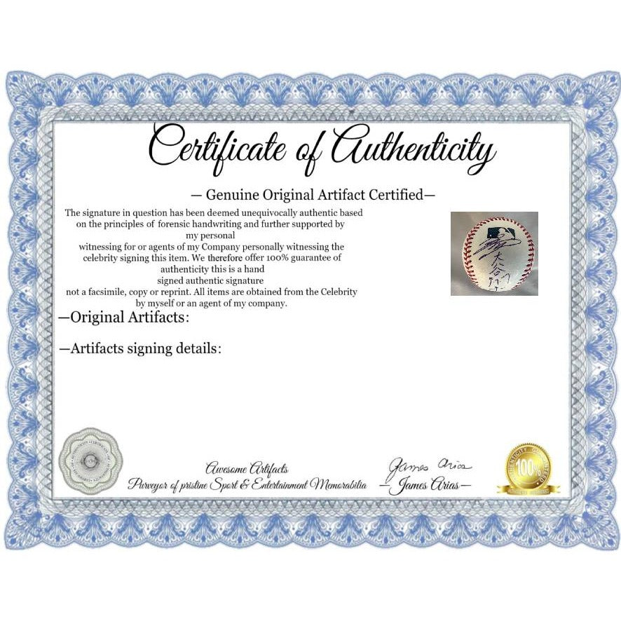 Los Angeles Dodgers Shohei Ohtani official MLB Rawlings Baseball signed Japanese & English with proof