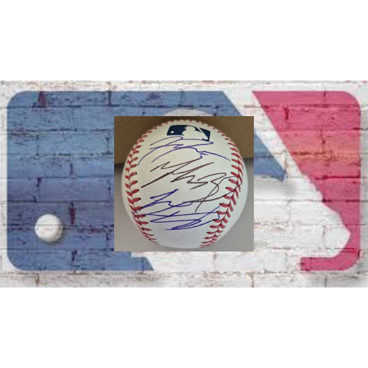 Los Angeles Dodgers Rawlings MLB official baseball 3 MVPS Shohei Ohtani , Freddie Freeman, Mookie Betts signed with proof.
