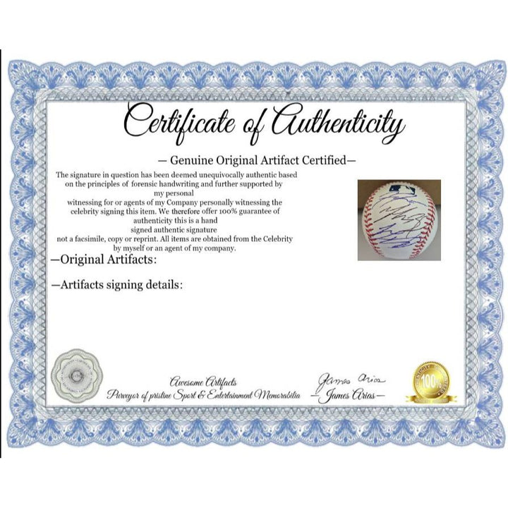 Los Angeles Dodgers Rawlings MLB official baseball 3 MVPS Shohei Ohtani , Freddie Freeman, Mookie Betts signed with proof.