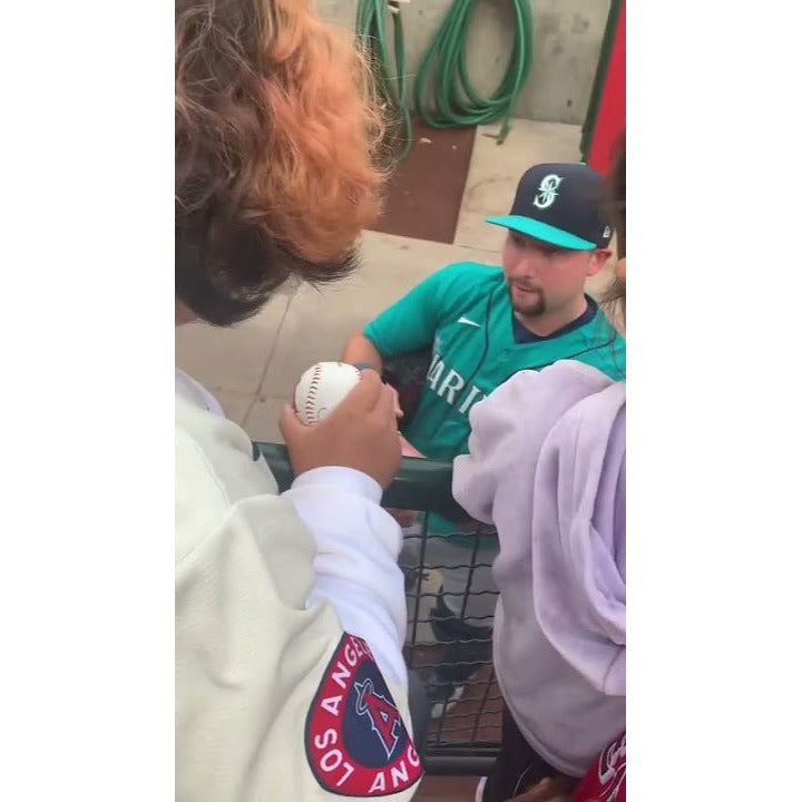 Seattle Mariners Cal Raleigh Julio Rodriguez Rawlings MLB baseball signed with proof.