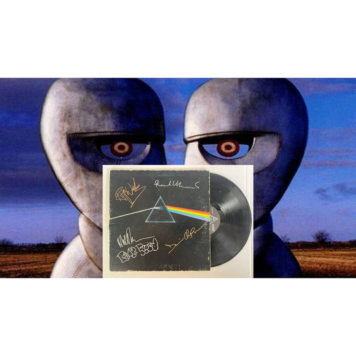 Pink Floyd David Gilmour Roger Watters Richard Wright Roger Mason original lp signed with proof