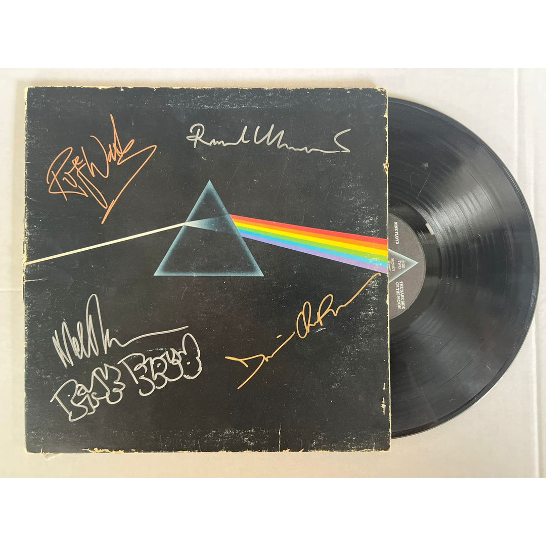 Pink Floyd David Gilmour Roger Watters Richard Wright Roger Mason original lp signed with proof