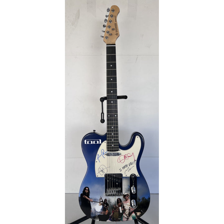Tool Maynard James Keenan, Danny Carey, Justin Chancellor, Adam Jones ONE OF A KIND full size telecaster electric guitar signed with proof.