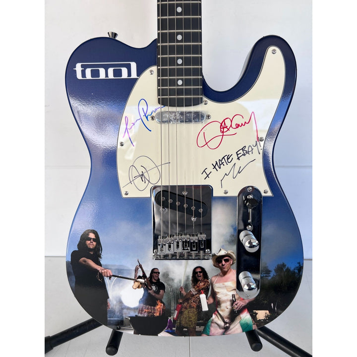 Tool Maynard James Keenan, Danny Carey, Justin Chancellor, Adam Jones ONE OF A KIND full size telecaster electric guitar signed with proof.