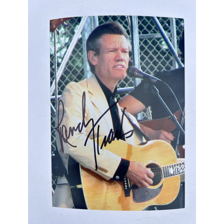 Randy Travis Country Music Legend 5x7 Photo signed with proof.