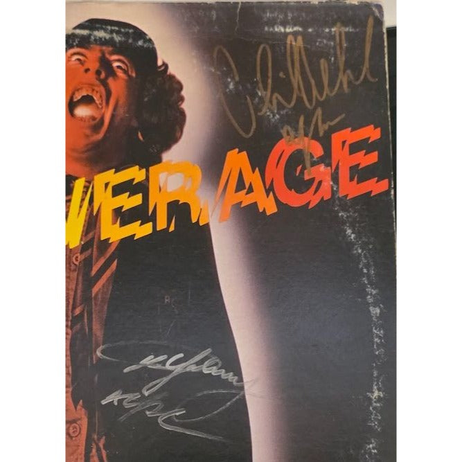 Angus young Malcolm Young Brian Johnson Cliff Williams Phil Rudd ACDC "Power Rage" LP signed with proof.