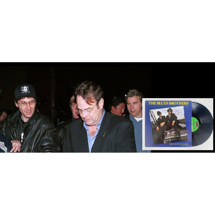 The Blues Brothers original LP 1980 Dan Aykroyd and John Belushi signed with proof.