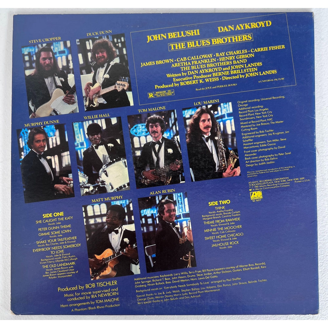 The Blues Brothers original LP 1980 Dan Aykroyd and John Belushi signed with proof.