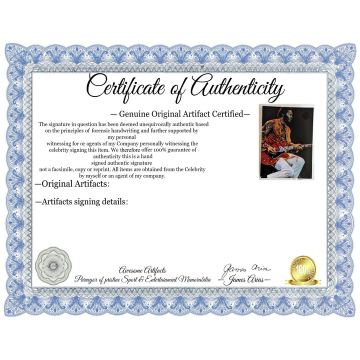 Chuck Berry 5x7 photo signed with proof