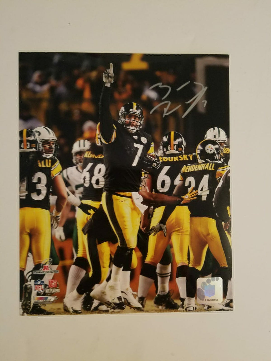 Ben Roethlisberger Pittsburgh Steelers 8x10 photo signed with proof