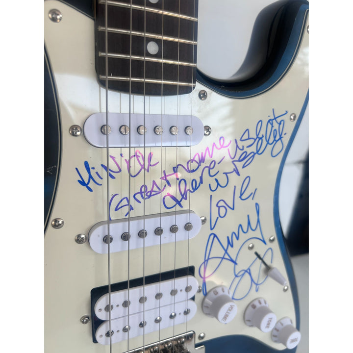 Amy Winehouse Stratocaster electric guitar signed with proof..