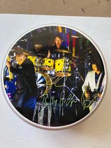 Billy Corgan Smashing Pumpkins one-of-a-kind drumhead signed with proof