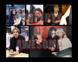 Ozzy Osbourne, Ronnie James Dio, Tony Iommi, Bill Ward, Geezer Butler, Vinnie Appice Black Sabbath Fender Stratocaster guitar pickguard signed with proof