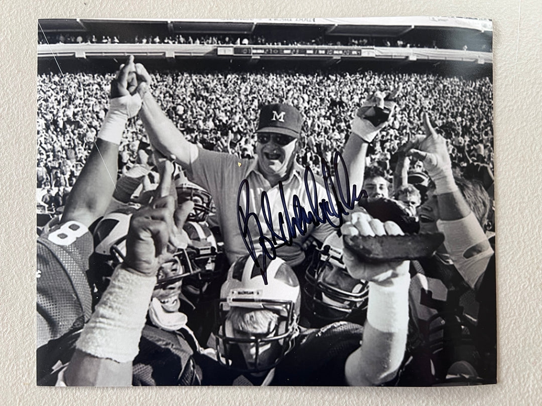 Bo Schembechler University of Michigan 8x10 photo signed