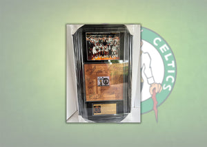 Boston Celtics one-of-a-kind Paul Pierce, Ray Allen, Kevin Garnett 2007-08 NBA champions Team parquet floor board signed & framed 32x18 with proof