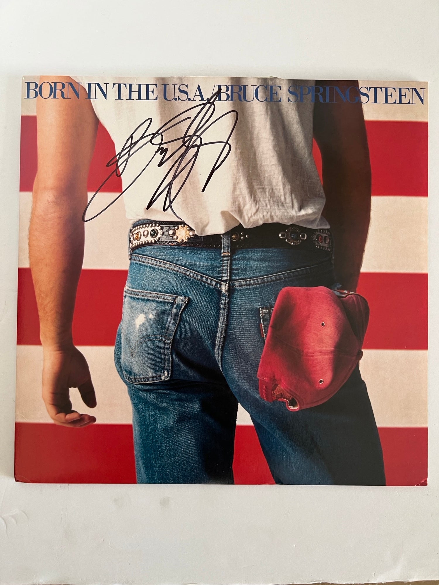 Bruce Springsteen Born in The USA LP signed with proof