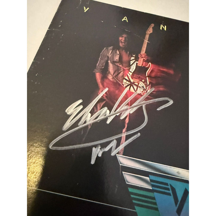 Eddie Van Halen David Lee Roth Alex Van Halen Michael Anthony original Van Halen LP signed with proof..