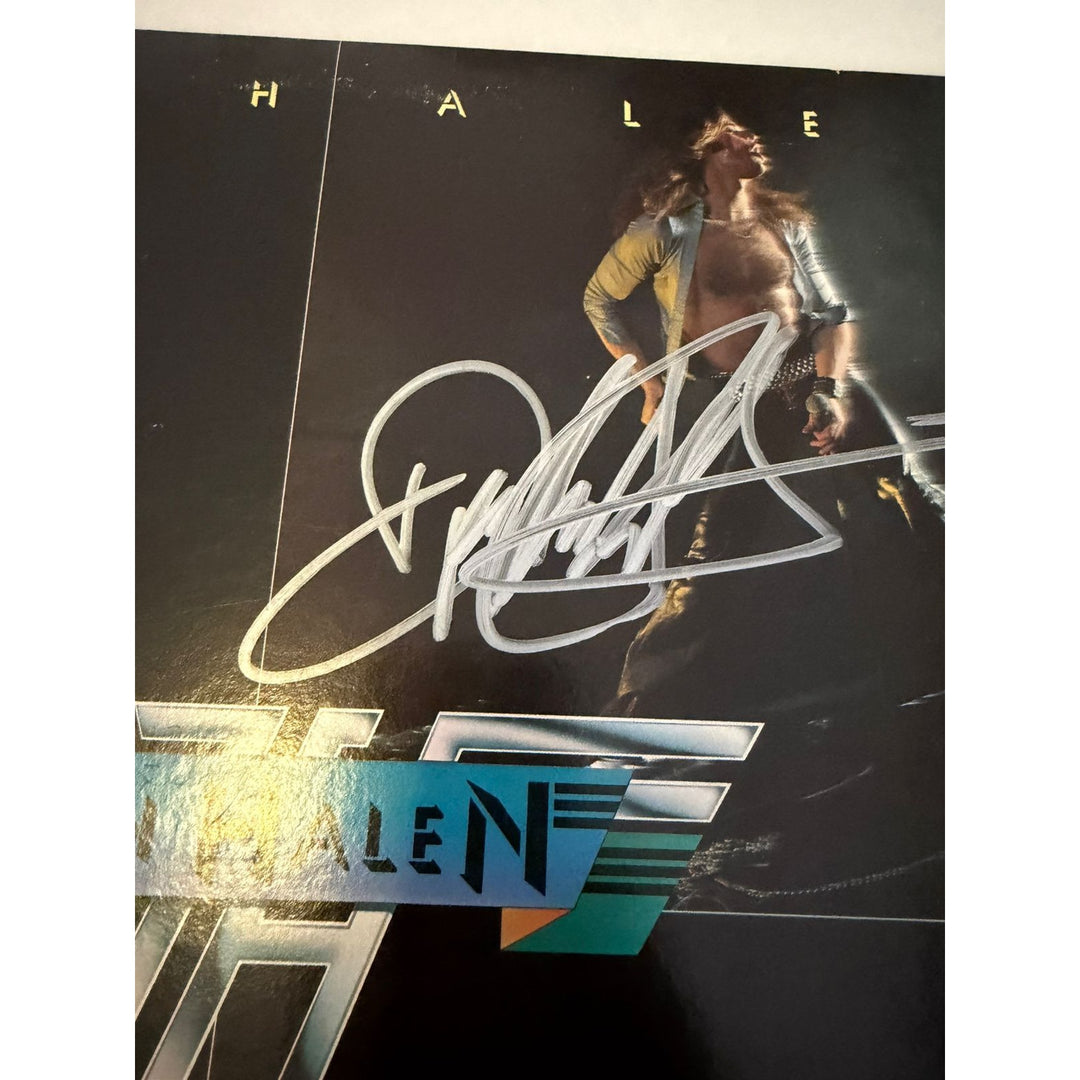 Eddie Van Halen David Lee Roth Alex Van Halen Michael Anthony original Van Halen LP signed with proof..