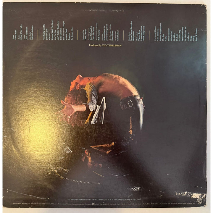 Eddie Van Halen David Lee Roth Alex Van Halen Michael Anthony original Van Halen LP signed with proof..