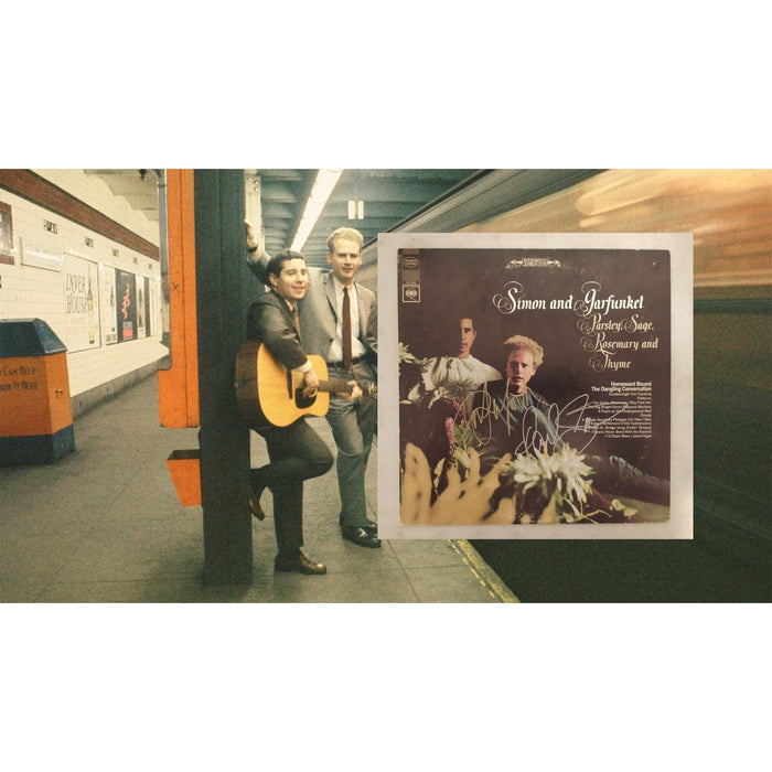 Simon & Garfunkel "Parsley, Sage, Rosemary and Thyme" original album LP signed with proof