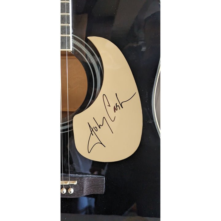 Johnny Cash 41' full size acoustic guitar signed with proof