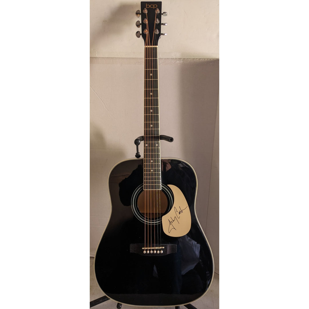 Johnny Cash 41' full size acoustic guitar signed with proof