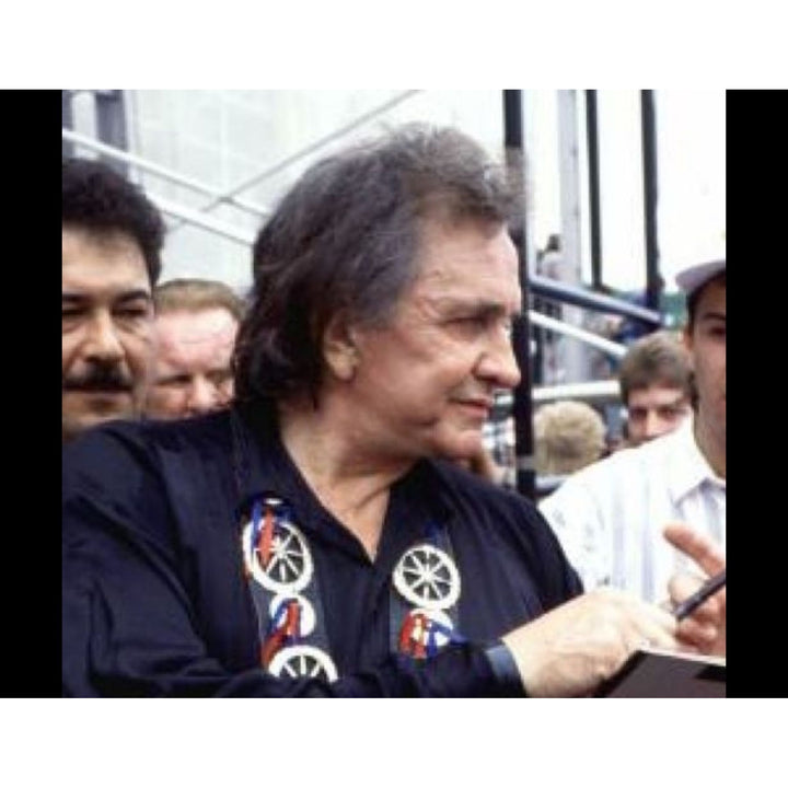 Johnny Cash 41' full size acoustic guitar signed with proof