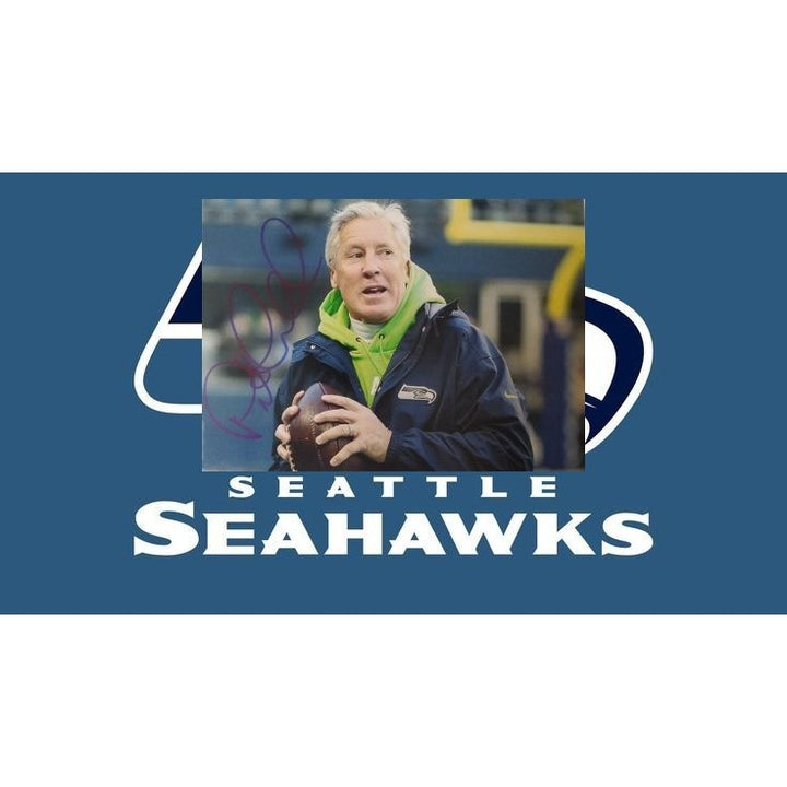 Pete Carroll, Seattle, Seahawks, Super Bowl, Champions, signed, 5x7 photo, with proof