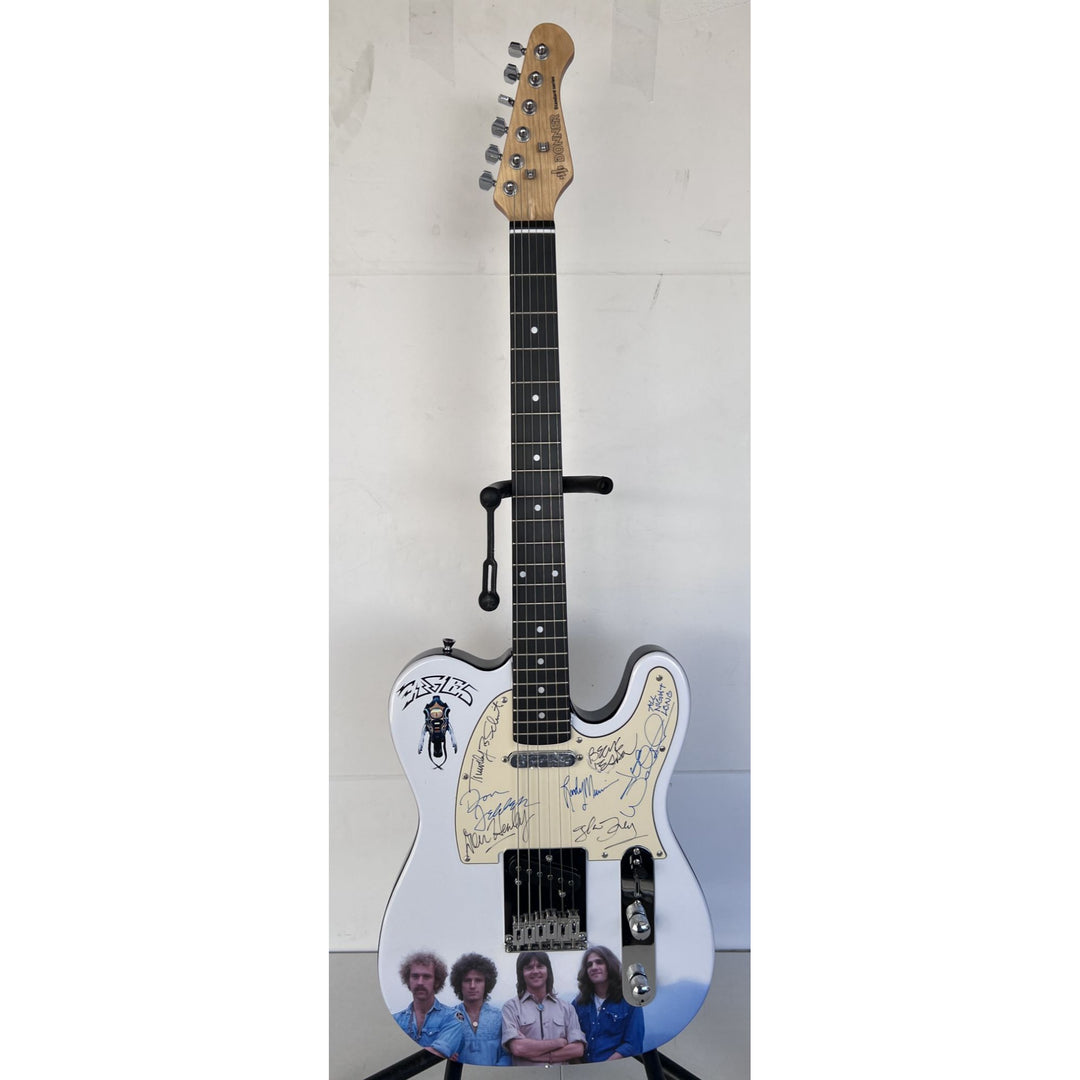 The Eagles telecaster Electric Guitar Don Henley, Glenn Frey, Joe Walsh, Bernie Leadon, Randy Meisner, Don Felder, Timothy B Schmit signed.