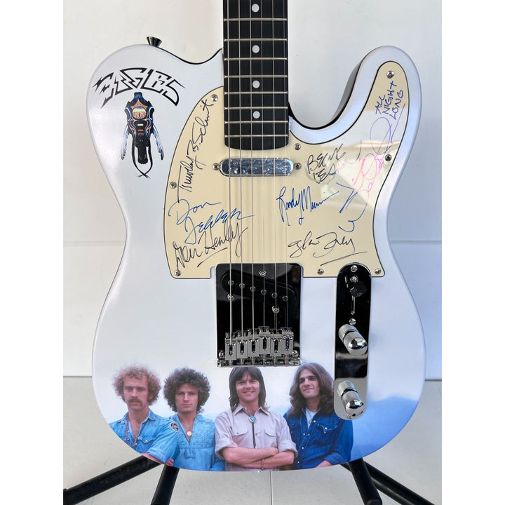 The Eagles telecaster Electric Guitar Don Henley, Glenn Frey, Joe Walsh, Bernie Leadon, Randy Meisner, Don Felder, Timothy B Schmit signed.