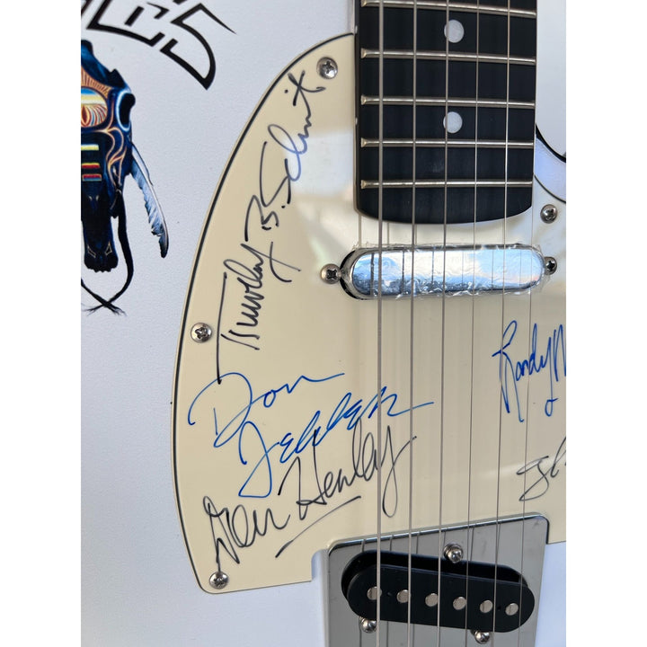 The Eagles telecaster Electric Guitar Don Henley, Glenn Frey, Joe Walsh, Bernie Leadon, Randy Meisner, Don Felder, Timothy B Schmit signed.