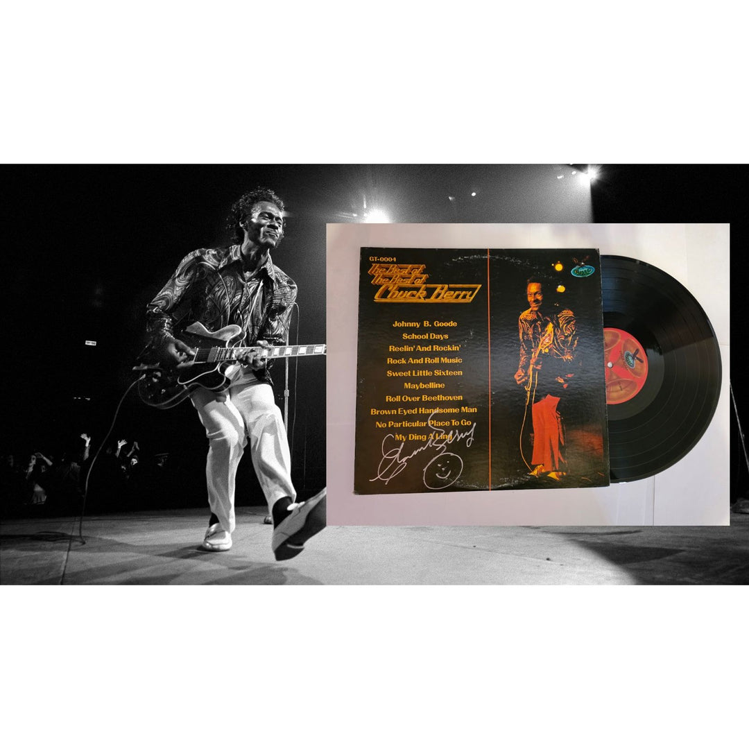 Chuck Berry "Best of The Best" LP signed with proof.