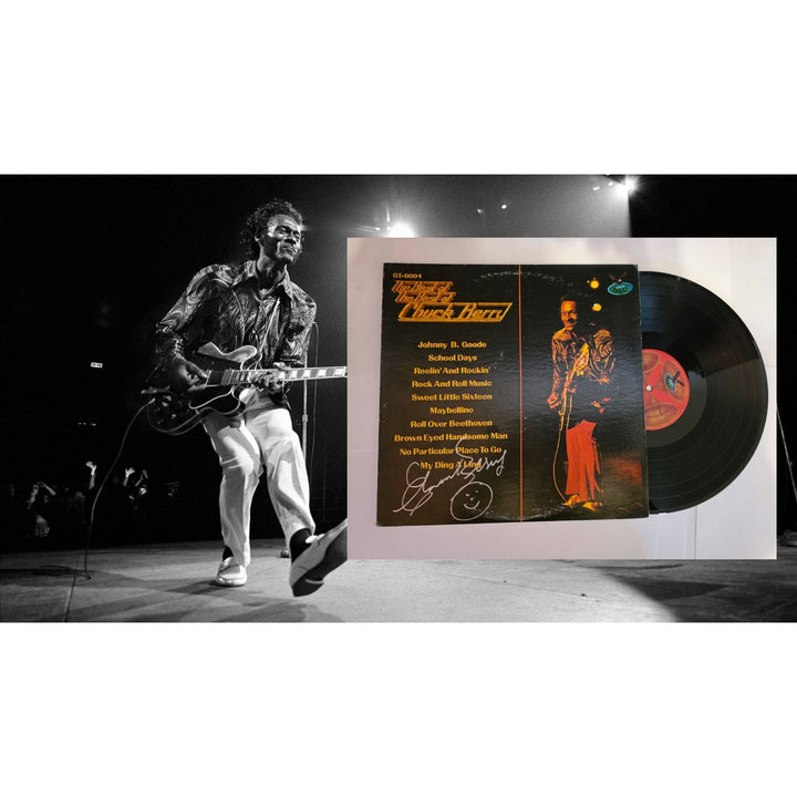 Chuck Berry "Best of The Best" LP signed with proof.