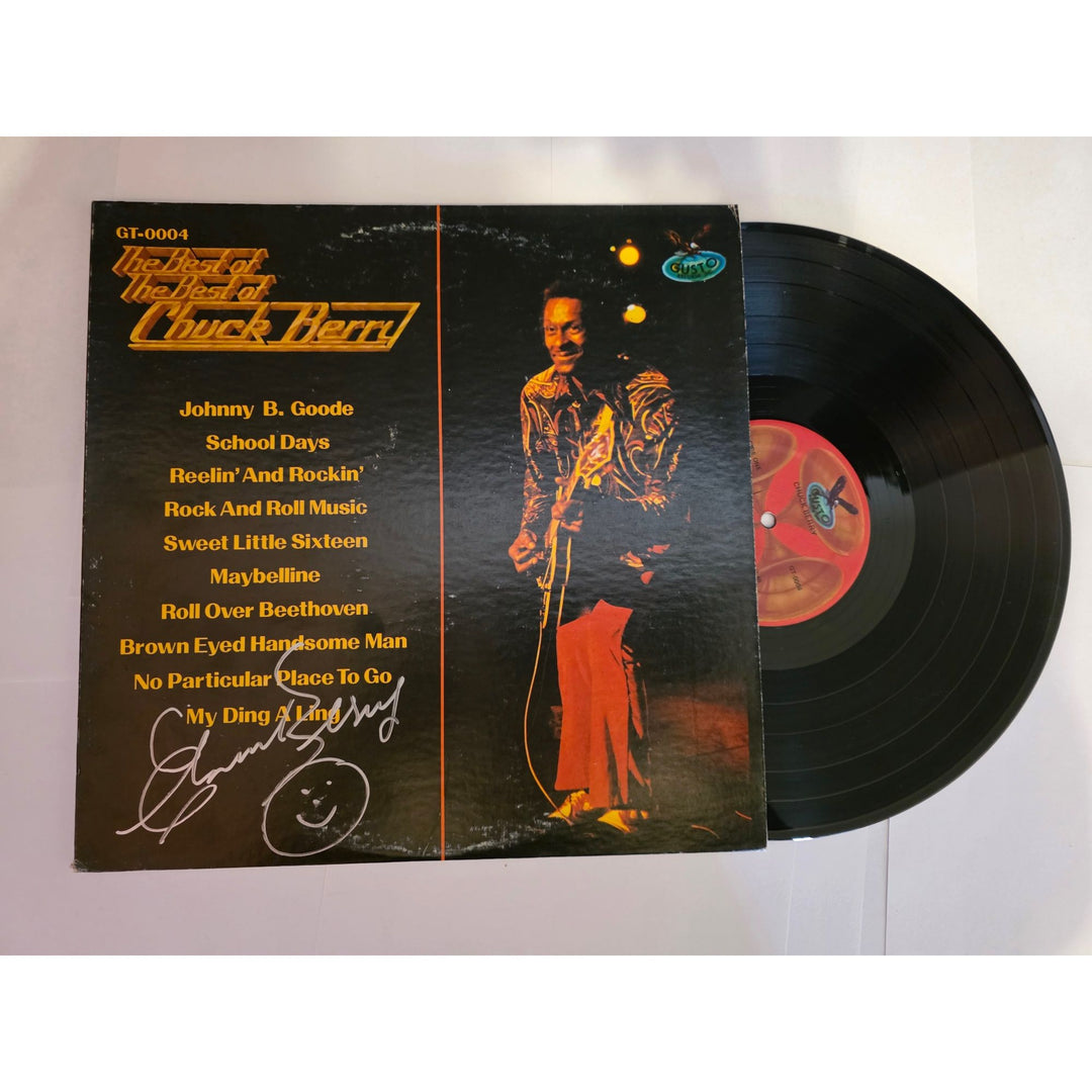 Chuck Berry "Best of The Best" LP signed with proof.