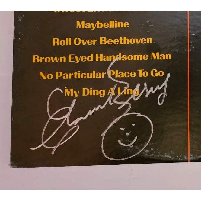 Chuck Berry "Best of The Best" LP signed with proof.