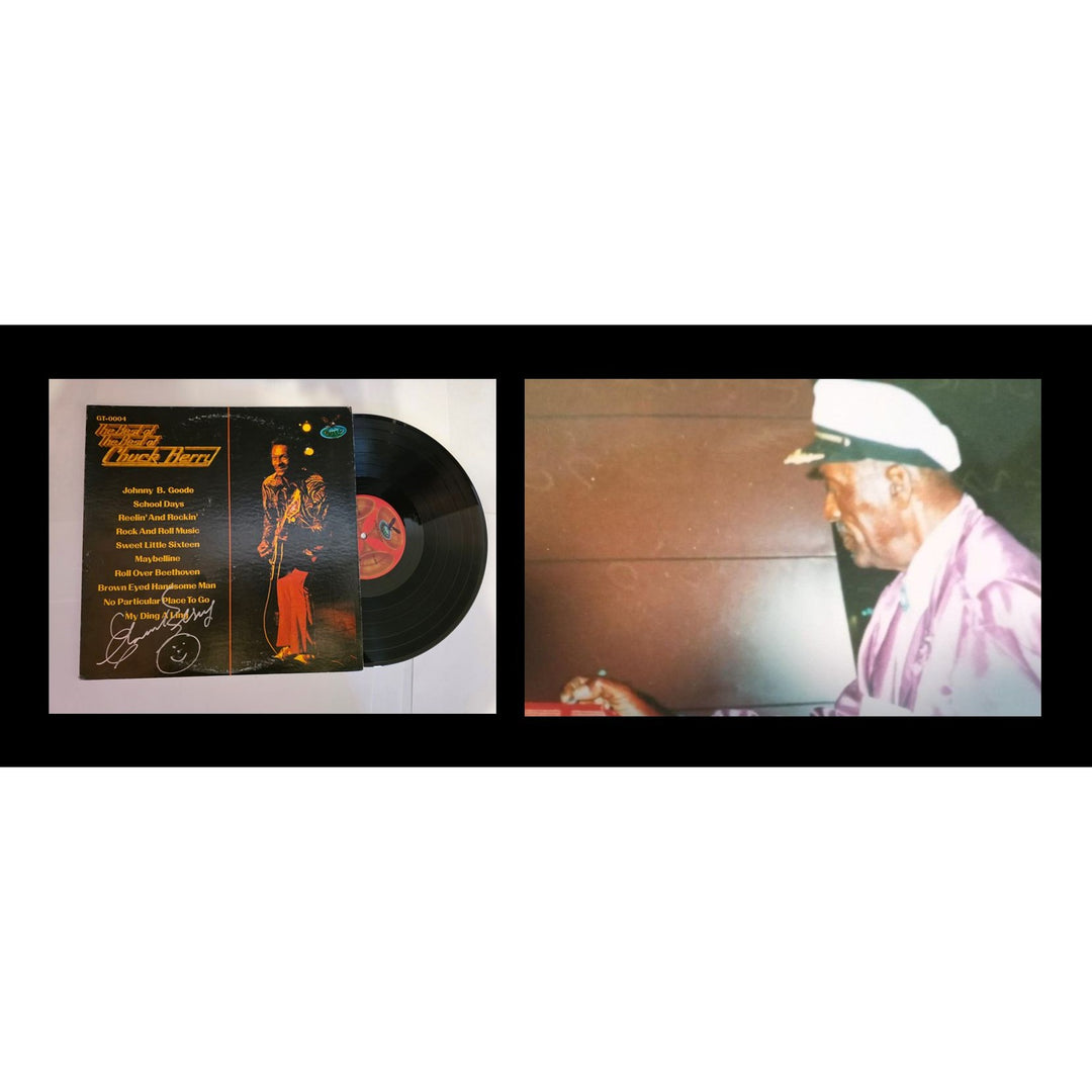 Chuck Berry "Best of The Best" LP signed with proof.