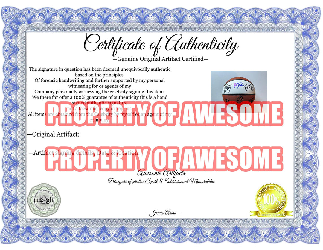 Los Angeles Lakers LeBron James, Anthony Davis 2019-2021 NBA Champions team signed commemorative basketball signed with proof - Awesome Artifacts