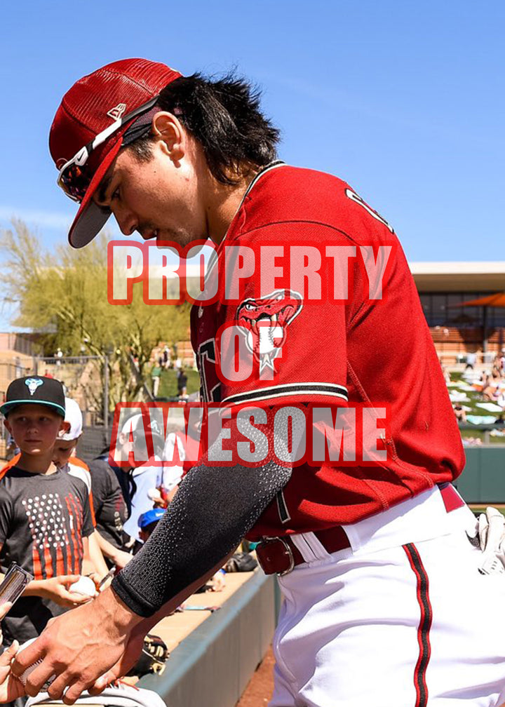 Corbin Carroll Arizona Diamondbacks Rawlings MLB Baseball signed with proof and free acrylic display case