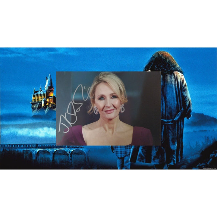 JK Rowling, "author", Harry Potter, 5x7 photo signed with proof