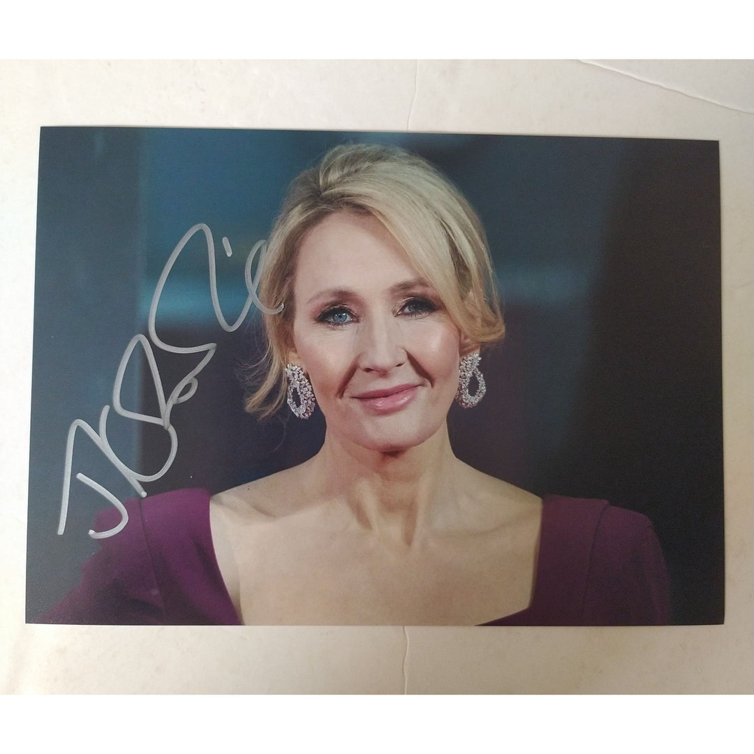 JK Rowling, "author", Harry Potter, 5x7 photo signed with proof