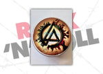 Load image into Gallery viewer, Chester Bennington Linkin Park one-of-a-kind drumhead signed with proof
