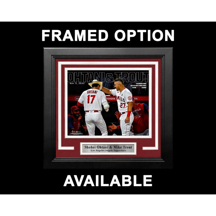 Shohei Ohtani Los Angeles Dodgers and Aaron Judge New York Yankees 16x20 photo signed with proof.
