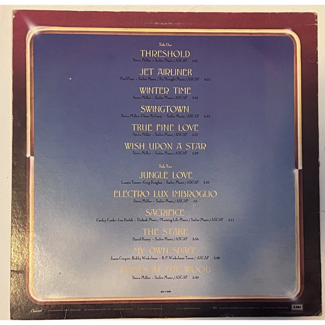 Steve Miller Band Book of Dreams original lp signed with proof..