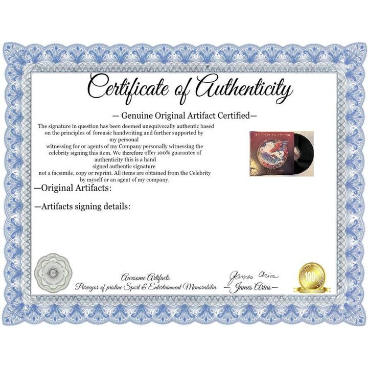 Steve Miller Band Book of Dreams original lp signed with proof..