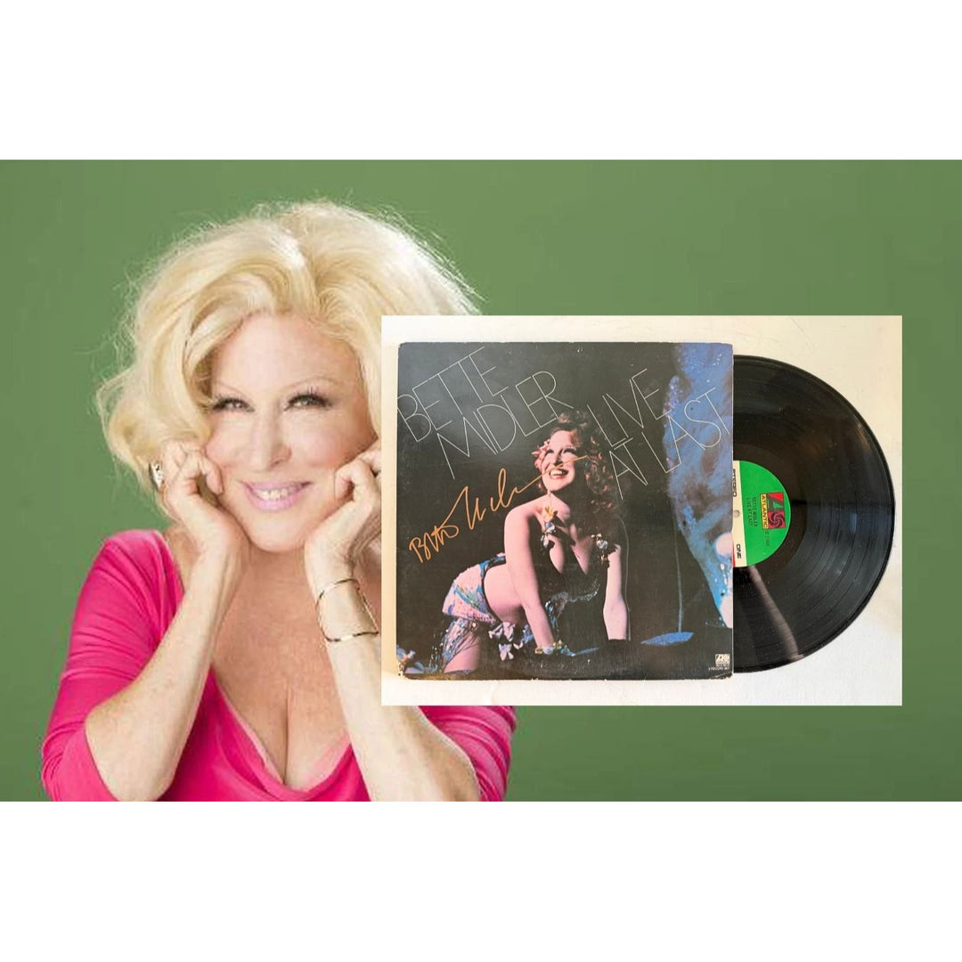Bette Midler "Live at Last" original lp signed with proof