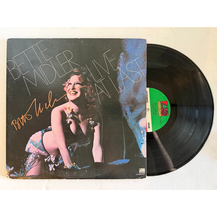 Bette Midler "Live at Last" original lp signed with proof