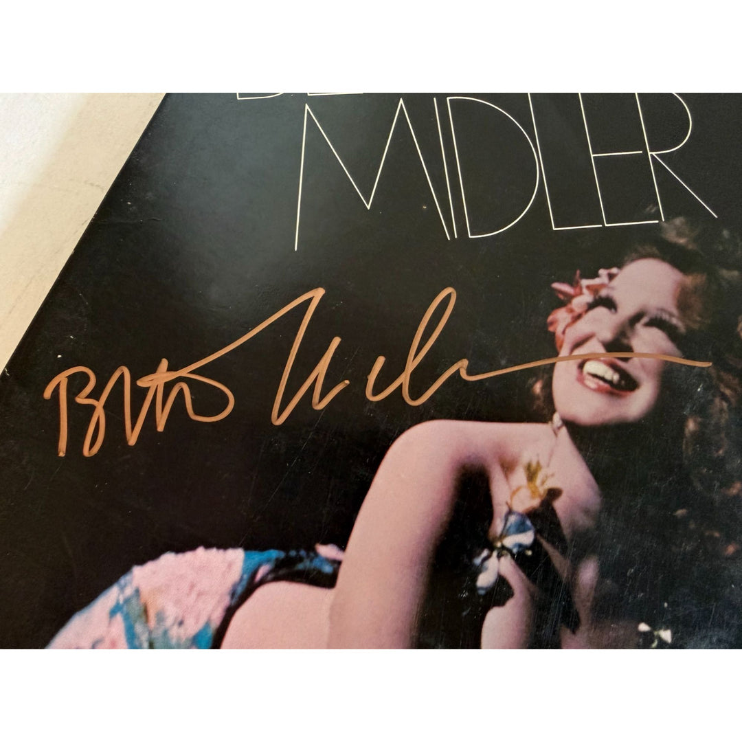 Bette Midler "Live at Last" original lp signed with proof