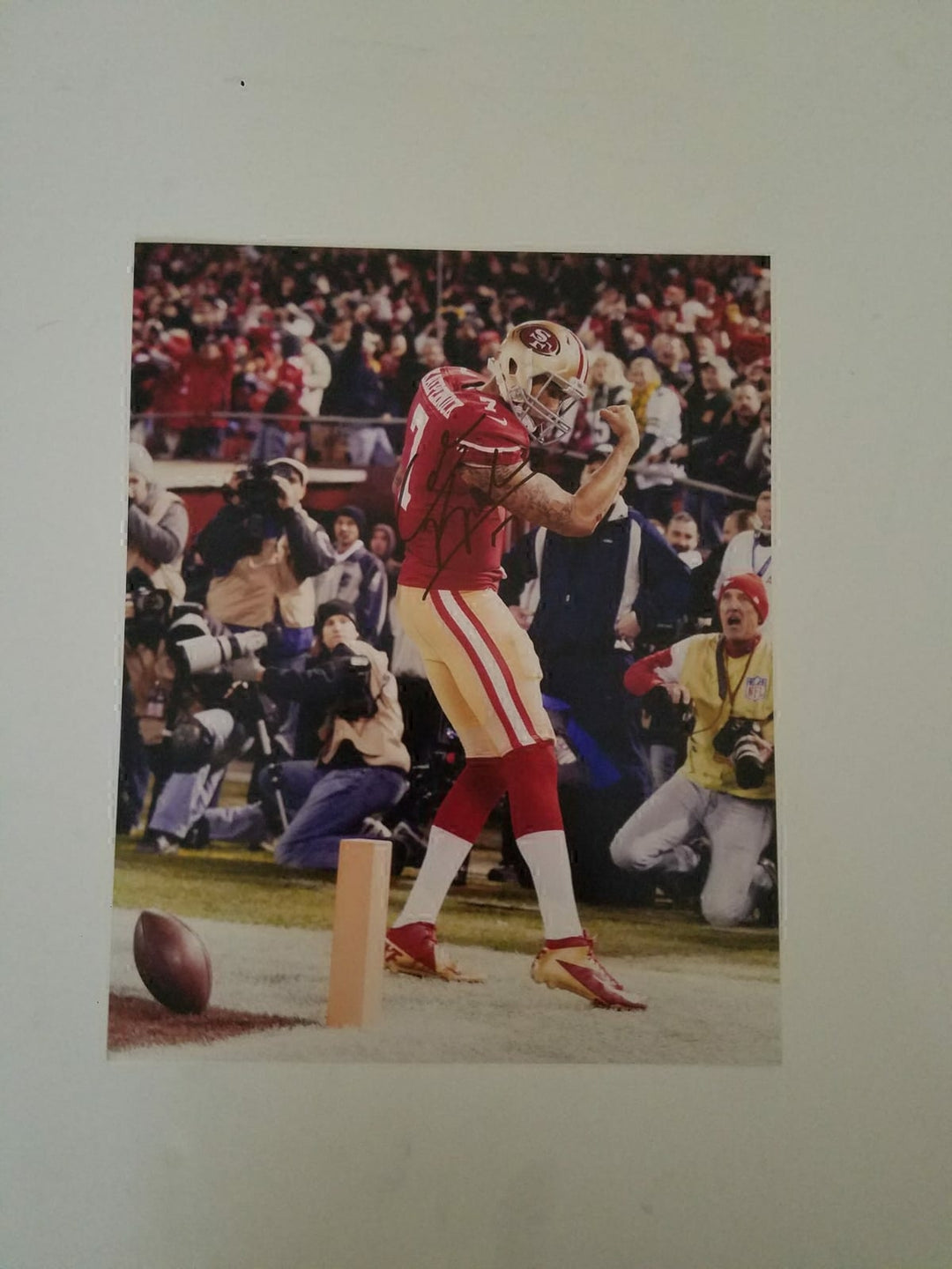 Colin Kaepernick San Francisco 49ers 8 by 10 signed with proof